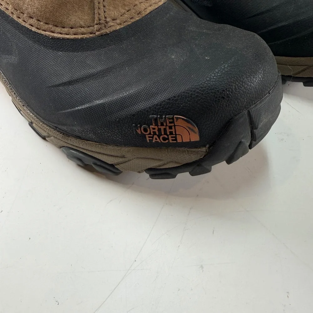 The North Face Heatseeker Waterproof Leather Winter Boots Brown Men's Size 11